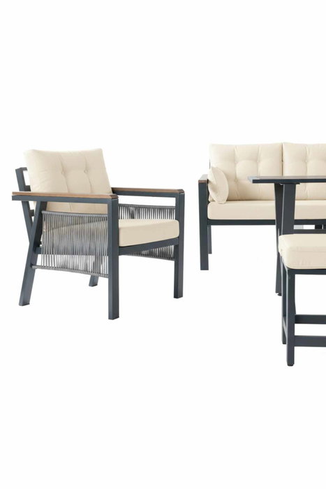 Hanah Home Lilyum 3+1+1+2 - Crema